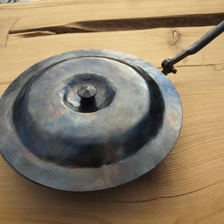 【受注生産】鍛造鉄のフライパン折り畳み式　ソロキャンプ焚き火キャンプギア 7枚目の画像