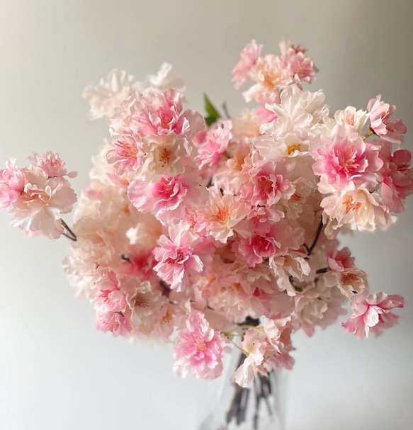 受注制作】春爛漫 ふわっふわ桜ブーケ 春ブーケ ピンクブーケ 和装