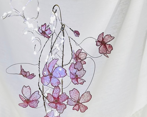 スタンド照明 和紙 桜 小物入れ たまてばこ スタンド照明 和紙 桜 小物