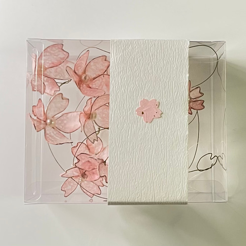 受注制作】和紙の花びらが舞う桜ライト スタンドライト・テーブル