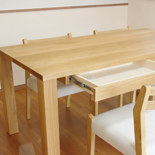 オーク無垢材ダイニングテーブル 美品