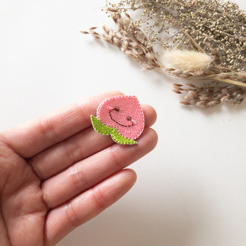 もも ワッペン 3枚入り その他入園グッズ デコリエ工房 通販