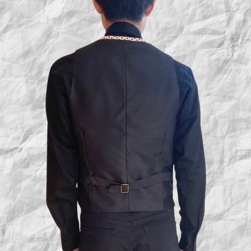 yyk☾.‎˖٭ 様　MUUET ミュエット　アイボリー タバードベスト 楽天市場】【2025AW】ベスト メンズ ニット Vネックニット