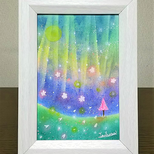 life of tree ハンドメイドパステル画 絵画アート原画 - メルカリ