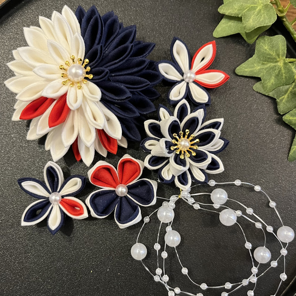 つまみ細工 髪飾り 半すくオーダー用 かんざし MU-ra_kanzashi 通販 
