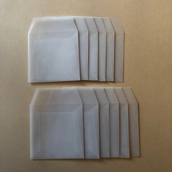 送料込み トレーシングペーパー ミニ封筒 12枚セット 包装紙