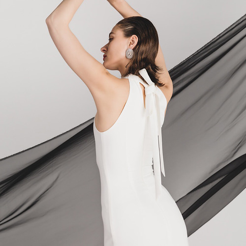 マーメイド ホルターネック ウエディングドレス フォト 二次会 ドレス  