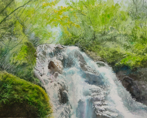 絵画　姿水　額　風景画 4bd62f19aab82c5f9acc15fb648803
