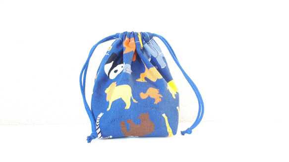 サファリパーク☆ミーアキャット お弁当袋 コップ袋 ハンドメイド サファリパーク☆ミーアキャット お弁当袋 コップ袋 ハンドメイド