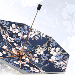 五つ折折りたたみ傘 折り畳み傘 花柄   熱中症対策日傘い傘   CA 2枚目の画像