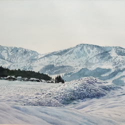 油彩 油絵 風景画 絵画 雪 冬 【冬の川】｜Yahoo!フリマ（旧