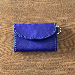 ちょいスリムなミニ財布 ✨イタリアンレザー(ウルトラマリン) 9枚目の画像