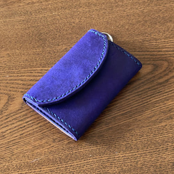 ちょいスリムなミニ財布 ✨イタリアンレザー(ウルトラマリン) 7枚目の画像