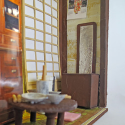 「昭和」　ちゃぶ台を囲んで　完成モデル　ジオラマ　ミニチュア　 5枚目の画像