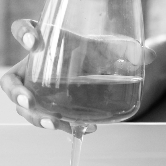 リラックス モノトーン バスルーム ワイングラス / インテリアポスター 海外アート /4691 8枚目の画像