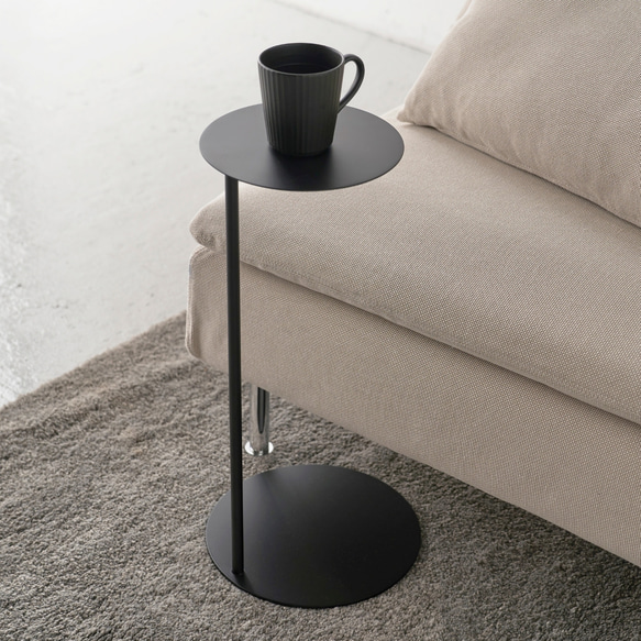 ソファテーブル アイアン この字 差し込み 黒 白 ブラック ホワイト