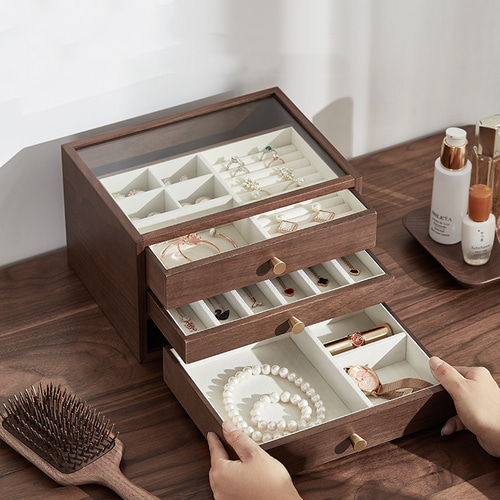 【美品】アクセサリーボックス　ショーケース　セット　※39,000円相当 exp-61-156-1-2.jpg