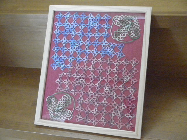 フレームアート　紫陽花