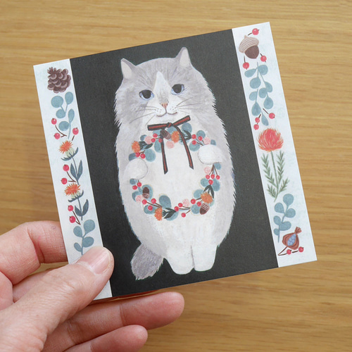 ねこメモ〈#13長毛猫〉50枚入り ☆箱なし☆ 封筒・便せん 4legs 通販