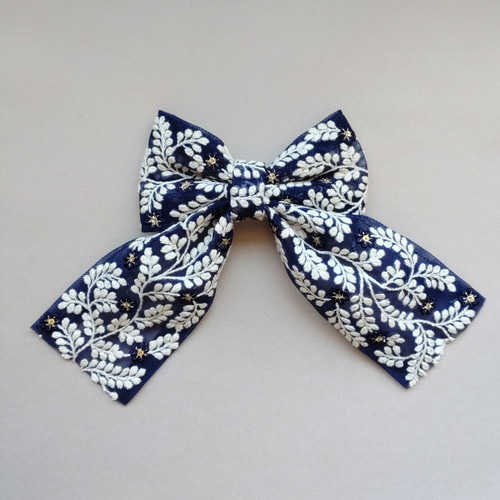 SALE】インド刺繍リボンの髪飾り りぼん ヘアゴム 涼 通販 15519921 