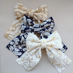 SALE】インド刺繍リボンの髪飾り りぼん ヘアゴム 涼 通販 15519921