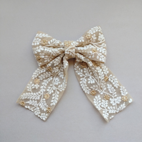 SALE】インド刺繍リボンの髪飾り りぼん ヘアゴム 涼 通販 15519921 