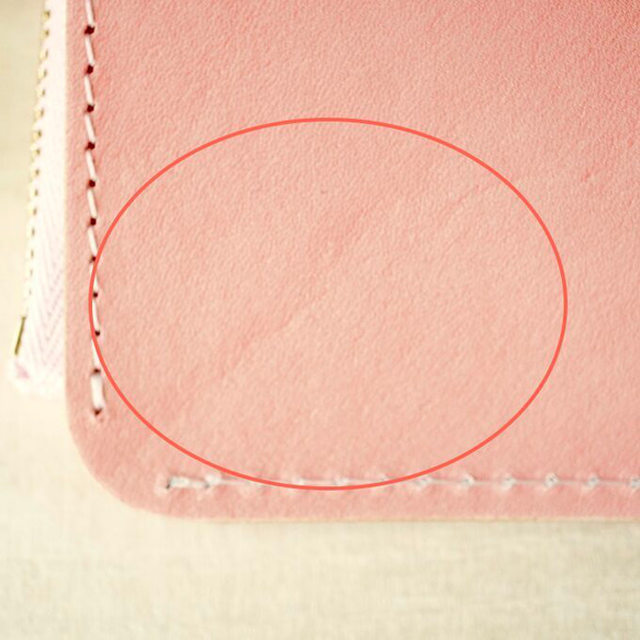 【アウトレット】【現品限り】【大特価セール】✨ゴールドファスナー✨　乙女椿のような春色ピンクのスマートなお財布 8枚目の画像