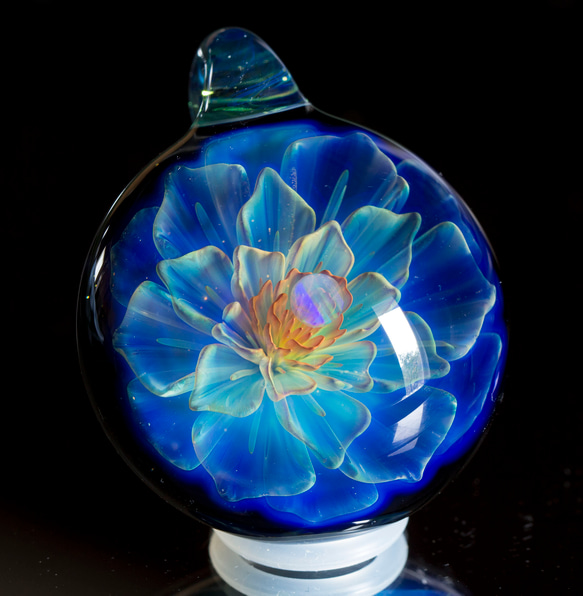 COSMIC FLOWER 硼矽酸鹽玻璃吊墜 cf55 第3張的照片