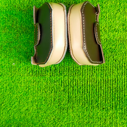 #ゴルフ　ネオマレット型パターヘットカバー（レザークラフト）マグネット開閉式　右利き用 7枚目の画像