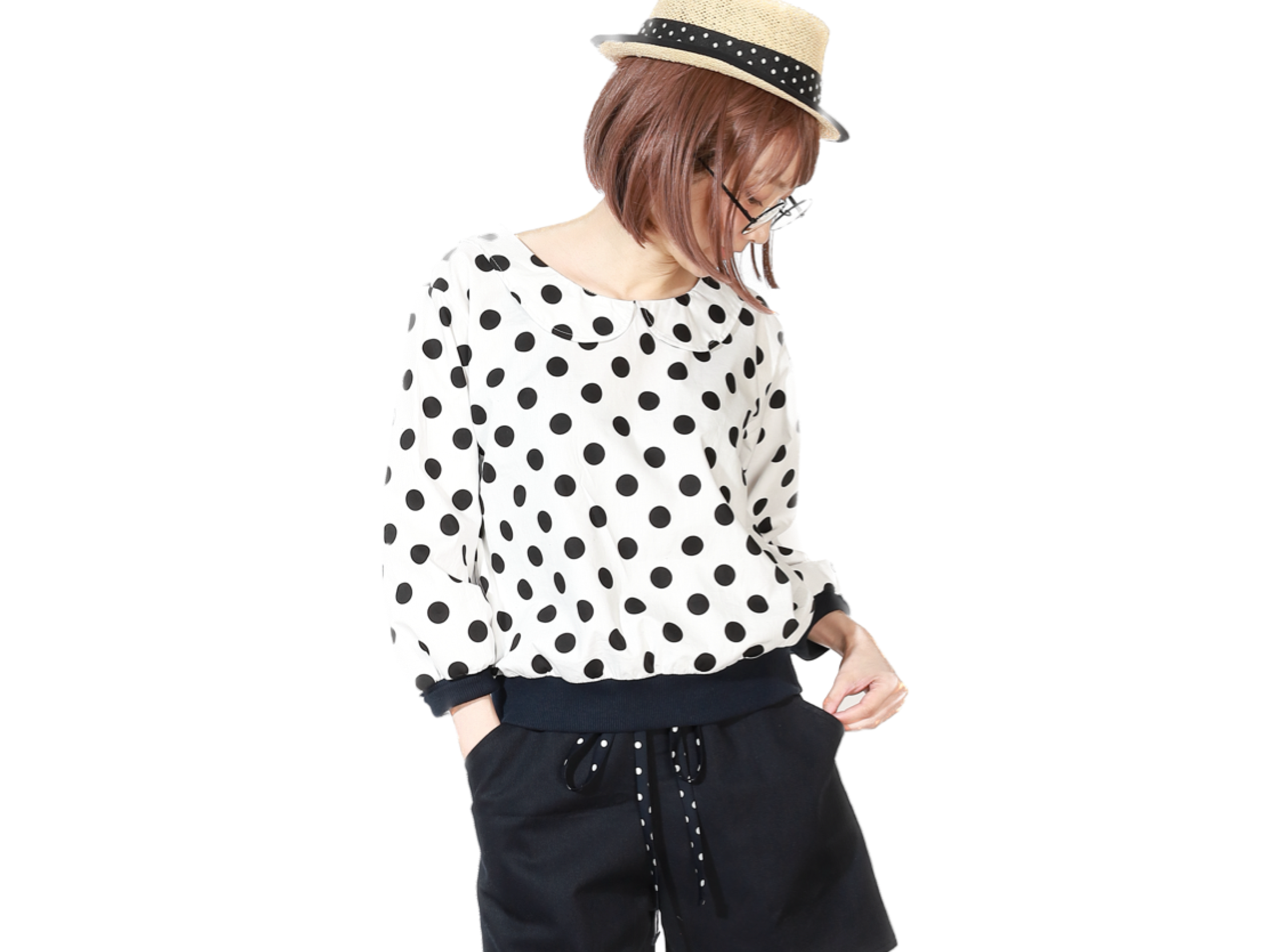 new水玉TOPSシャツ♡