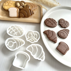 【ガイドライン有】パン　5種類セット　クッキー型 2枚目の画像