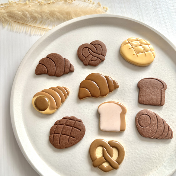 【ガイドライン有】パン　5種類セット　クッキー型 5枚目の画像