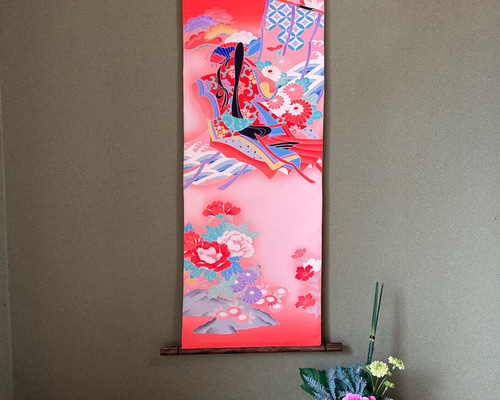 着物リメイク　正絹タペストリー bf7d5a21c0770c8a7dd5364dd8b990