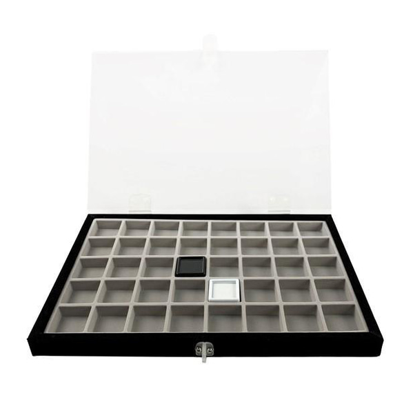 アクリル蓋付トレイ ルースケース 40マス その他アクセサリー 街の