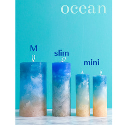 海を感じるヴィンテージキャンドル　ocean 【M】 2枚目の画像