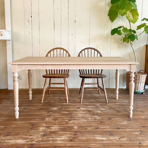 【R様御検討中】 クルミ無垢材　ダイニングテーブル　北欧　ろくろ足　ターンレッグ R様御検討中】 クルミ無垢材 ダイニングテーブル 北欧 ろくろ足