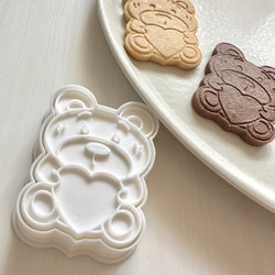 ハートくまちゃん　クッキー型 2枚目の画像