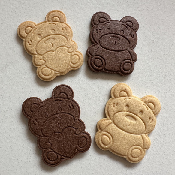 ハートくまちゃん　クッキー型 3枚目の画像