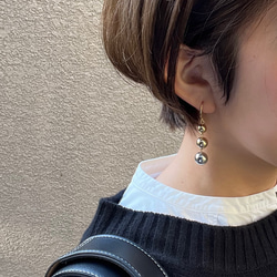 ロワン（loin.）シルバー パール付きロングピアス ロング ピアス シルバー ピアス（その他） Lucas accessory 通販
