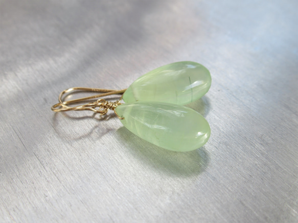 プレナイト プレーンペアシェイプ ***(14Kgf・Silver925)フックピアス  