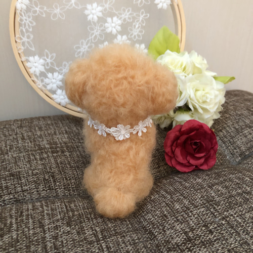 羊毛フェルト トイプードル（アプリコット） その他インテリア雑貨