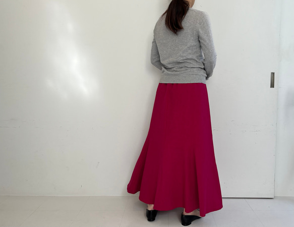 マーメイドスカート(プラムピンク) 16枚目の画像