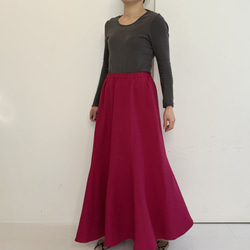 マーメイドスカート(プラムピンク) 3枚目の画像