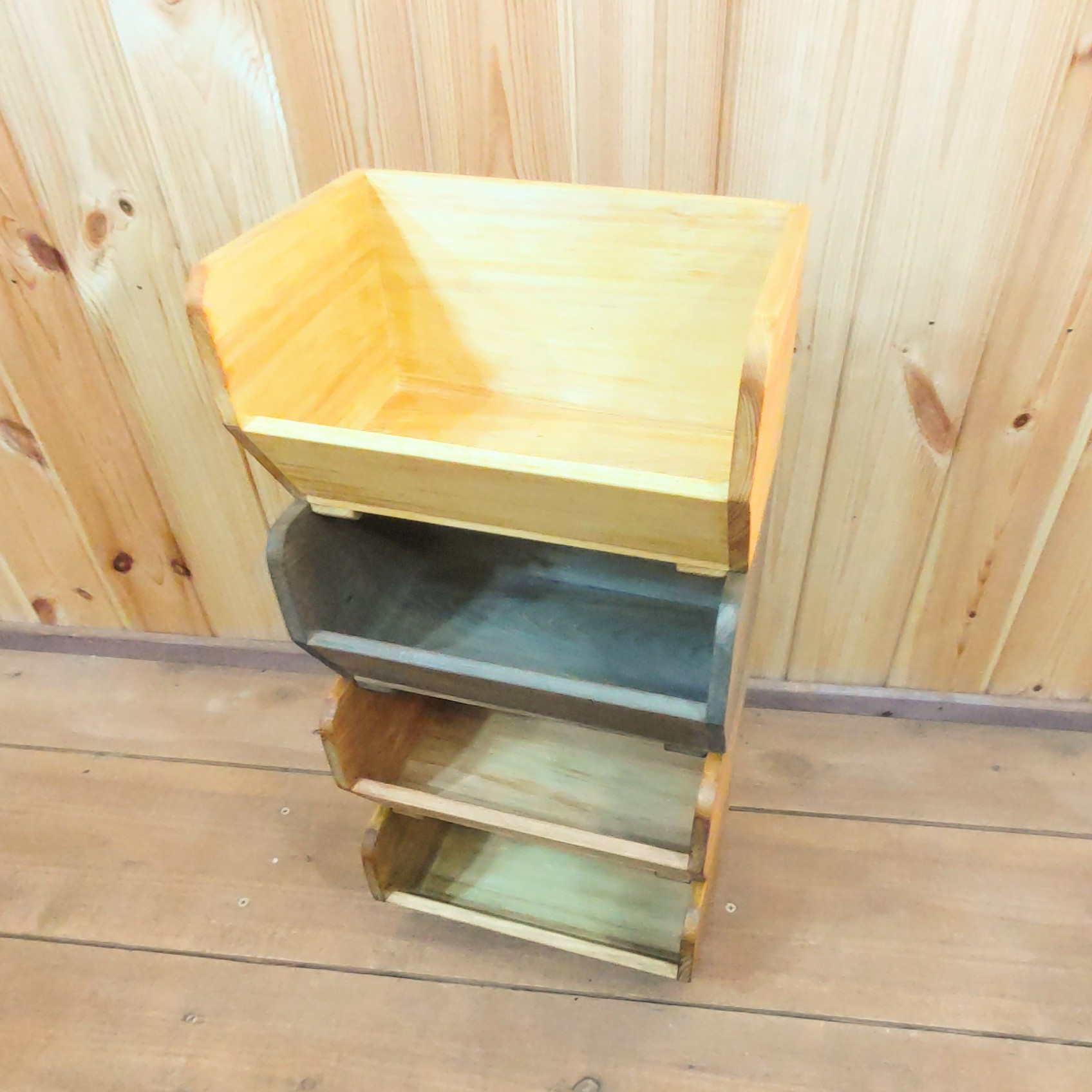 オーダーページ】トランク什器両面棚タイプティファニーブルー くるめ 