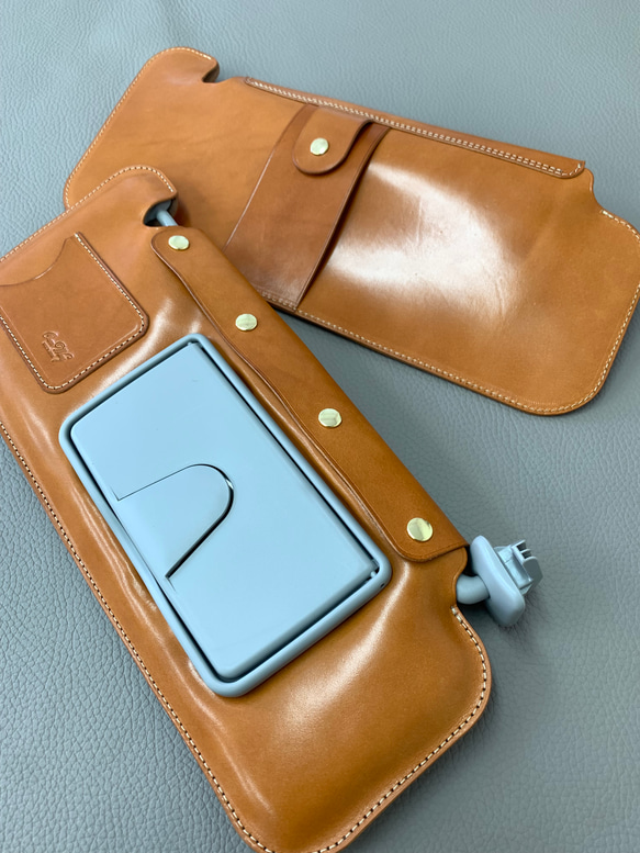 新型ジムニー　JB64 JB74用　栃木レザーサンバイザーカバー 