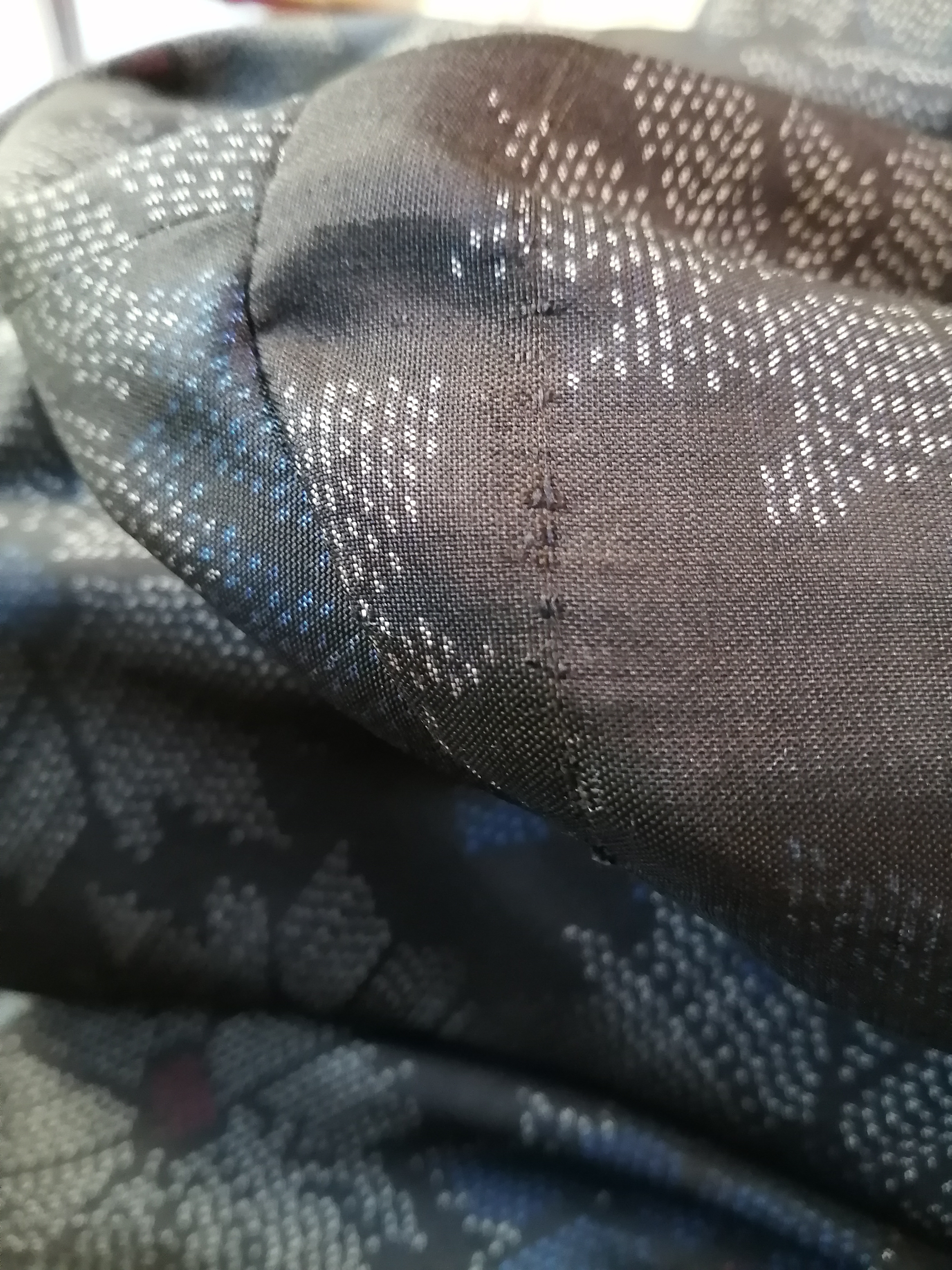 SOLD　着物リメイク　フレアーコート　大島紬