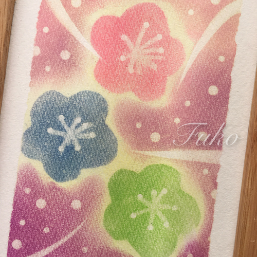 ヒーリング幸福絵画＊春　野の花　季節を見つけた　春を楽しむ ヒーリング幸福絵画＊春 野の花 季節を見つけた 春をしむ