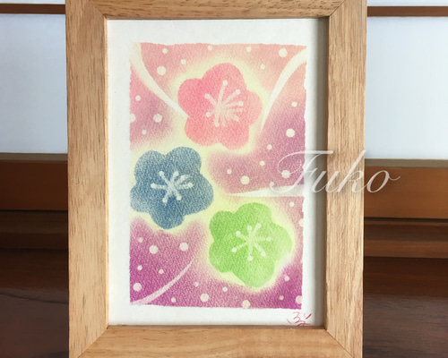ヒーリング幸福絵画＊春　野の花　季節を見つけた　春を楽しむ ヒーリング幸福絵画＊春 野の花 季節を見つけた 春をしむ