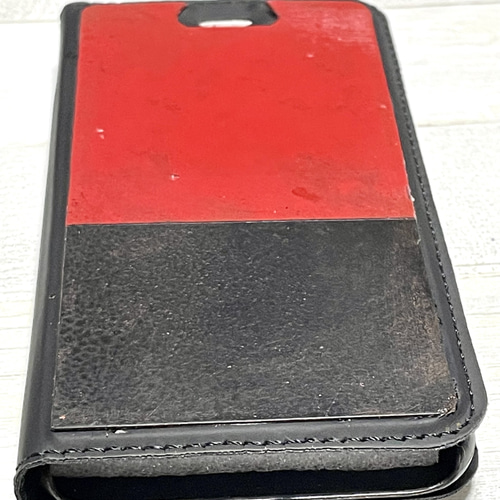スチームパンクスペースギアRBさび塗装強化iプレート手帳型スマホケース スチームパンクスペースギアRBさび塗装強化iプレート手帳型