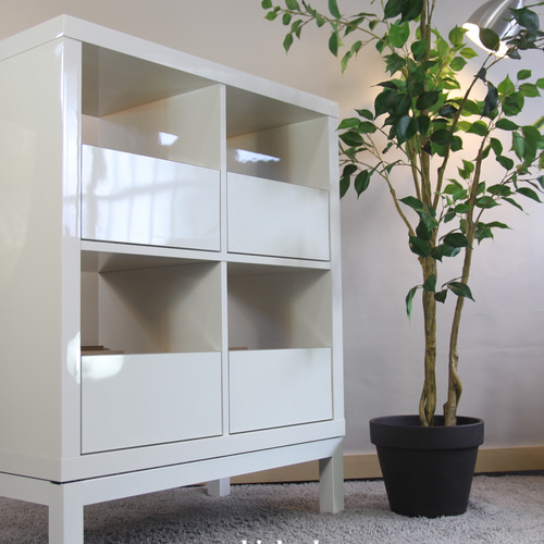 IKEAカラックスKallaxレコードDIG収納：LP引出し｜キャビネット
